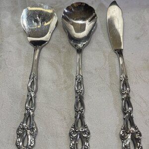 Oneida Community Stainless Chandelier Pattern Serving Set